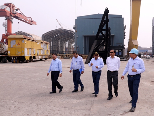 Visit of Shri M A Lincon, PCDA ( Navy ) to GRSE on 26 Mar 18