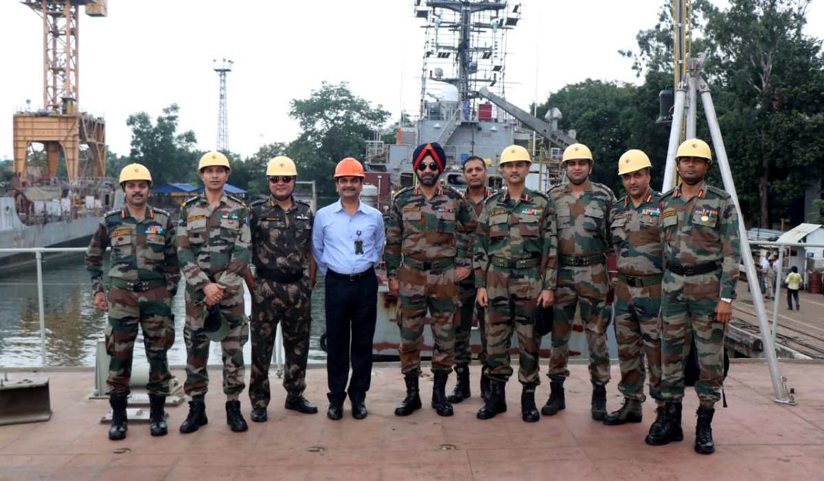 Defence Attache (Designates) visit GRSE on 18 Jun 19