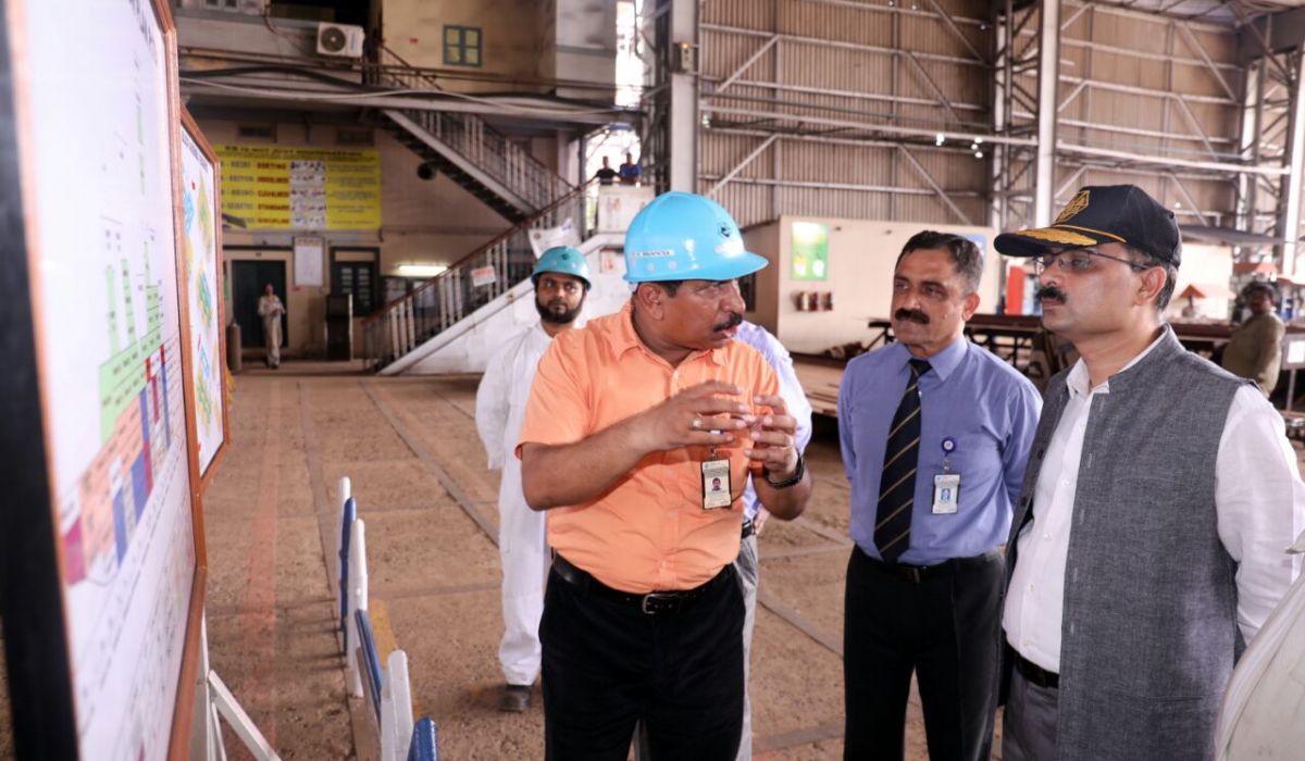 Shri Vinit Kumar, Chairman- Kolkata Port Trust, visits GRSE on 01 Sep 18