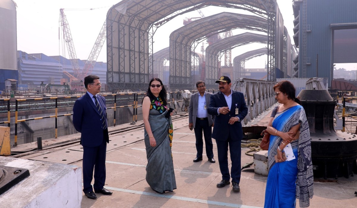 Ms.Gargi Kaul, IA & AS, FA(DS) visits GRSE on 18 Jan 19