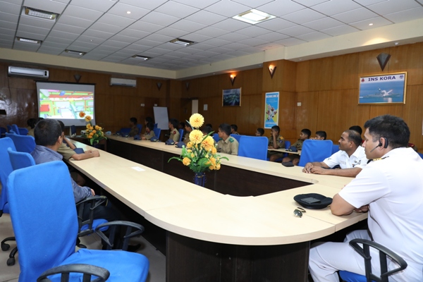 Cadets, Sainik School, Purulia, WB visits GRSE on 10 Jul 18