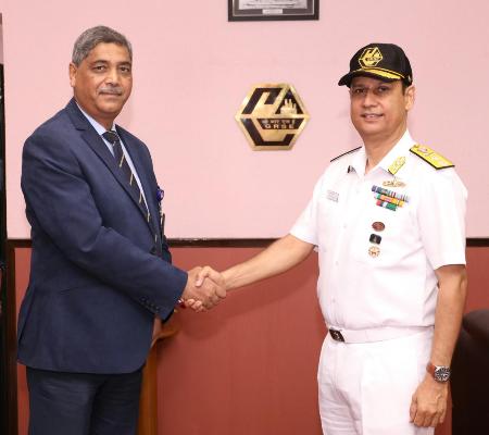 Visit of Rear Admiral Ajay Kochhar, NM, ACWP&A to GRSE on 28 Aug 18