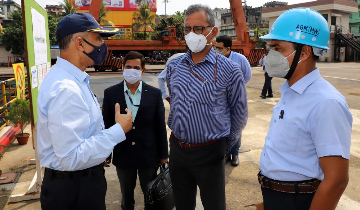 Shri Atul Kumar Tiwari (AS), MSDE Visited GRSE on 04 Oct 21