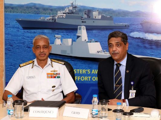Vice Admiral M S Pawar, AVSM, VSM, COS, HQENC visits GRSE on 17 May 18Vice Admiral M S Pawar, AVSM, VSM, COS, HQENC visits GRSE on 17 May 18