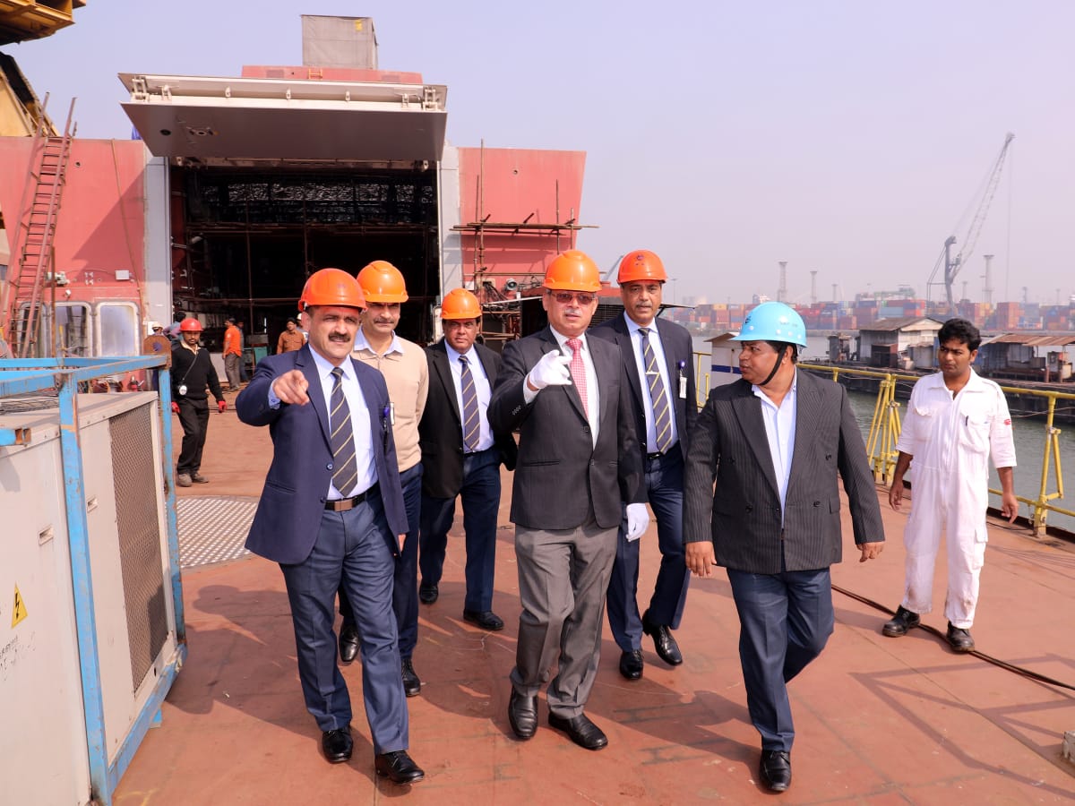Shri Jaideep Mazumdar, Ambassador to The Philippines, visits GRSE on 24 Dec 18