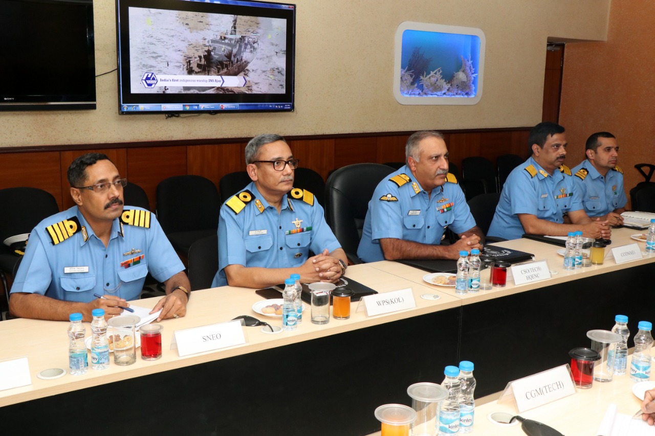 Rear Admiral Sanjay Datt, CSO (Tech) visits GRSE on 15 Feb 19