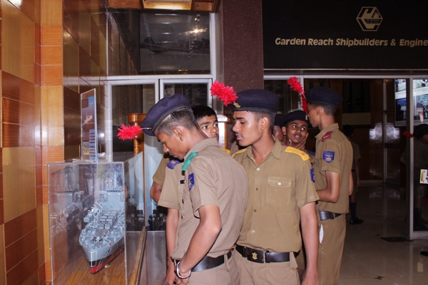 Cadets, Sainik School, Purulia, WB visits GRSE on 29 Apr 18