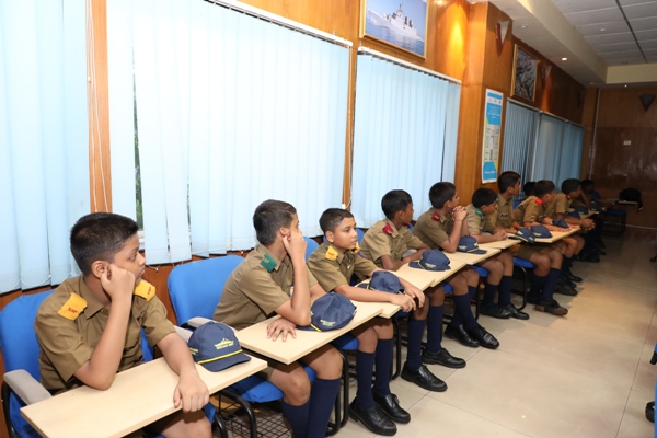 Cadets, Sainik School, Purulia, WB visits GRSE on 10 Jul 18