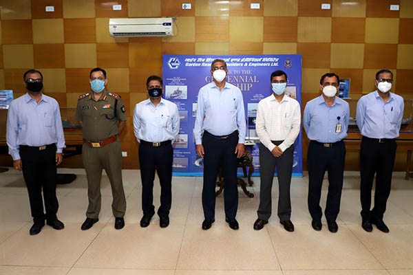 Shri Surendra Prasad Yadav, IFoS, JS(NS) visits GRSE on 18 Aug 20