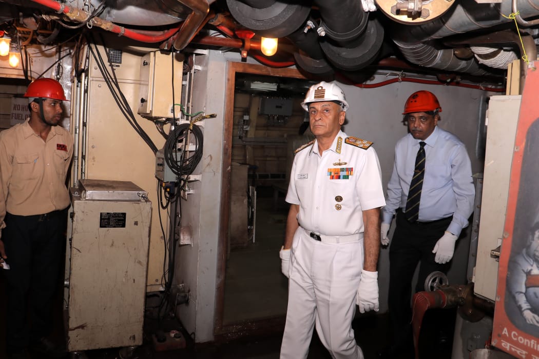 Admiral Sunil Lanba, PVSM, AVSM, ADC, Chief of Naval Staff visits GRSE on 14 May 19
