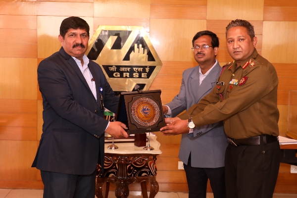 Officers from Defence Institute of Quality Assurance visited GRSE on 11 Jan 18
