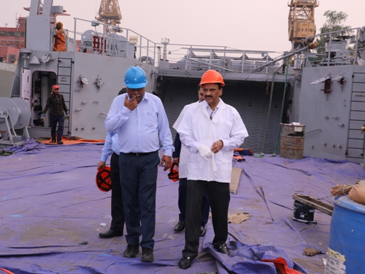 Visit of Shri M A Lincon, PCDA ( Navy ) to GRSE on 26 Mar 18