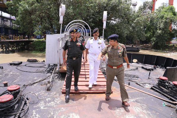 Major General AK Sanyal, VSM, GOC, Bengal Area visited GRSE on 09 Aug 18