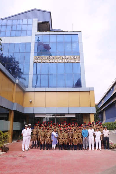 Cadets, Sainik School, Purulia, WB visits GRSE on 29 Apr 18
