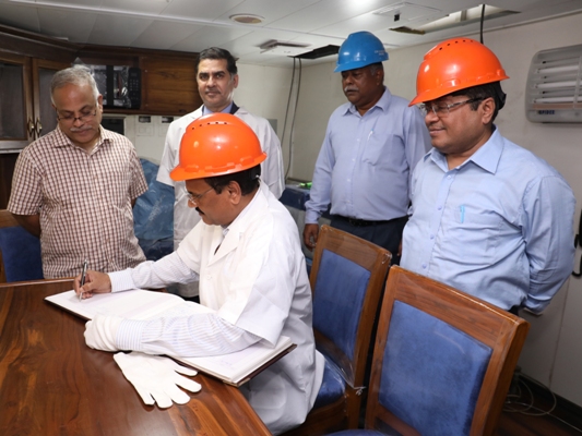 Visit of Shri M A Lincon, PCDA ( Navy ) to GRSE on 26 Mar 18