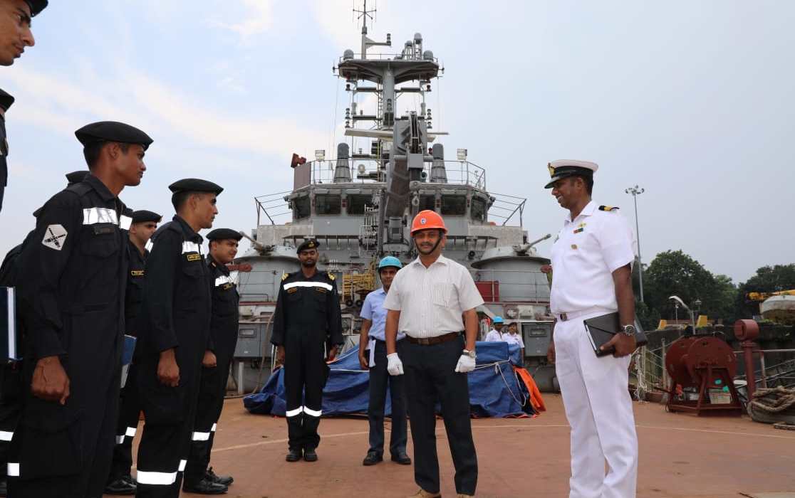 Maj Gen Beji Mathews, Chief Of Staff, HQANC visits GRSE on 03 Oct 19