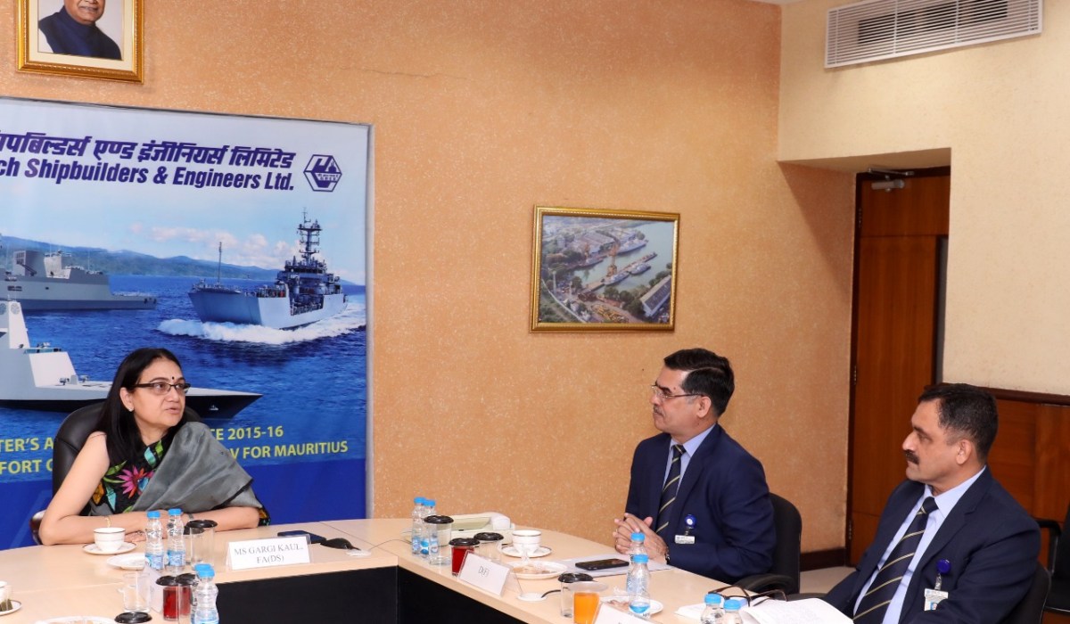 Ms.Gargi Kaul, IA & AS, FA(DS) visits GRSE on 18 Jan 19
