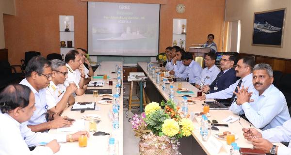 Visit of Rear Admiral Ajay Kochhar, NM, ACWP&A to GRSE on 28 Aug 18