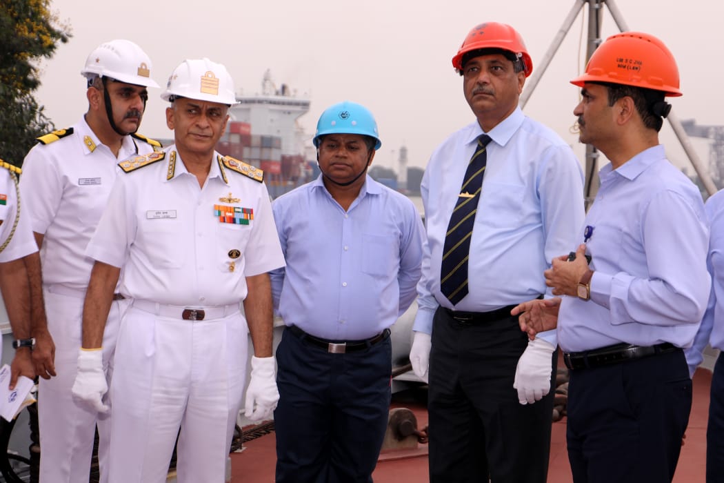 Admiral Sunil Lanba, PVSM, AVSM, ADC, Chief of Naval Staff visits GRSE on 14 May 19