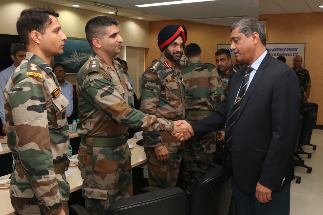 Defence Attache (Designates) visit GRSE on 18 Jun 19