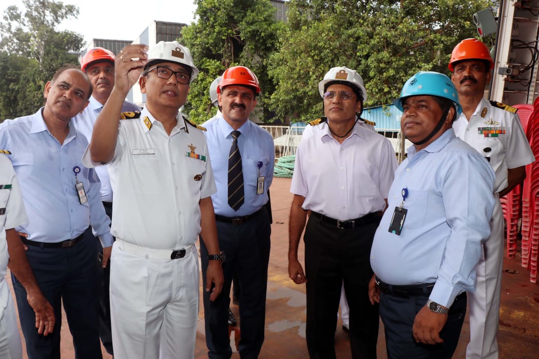 Vice Admiral SN Ghormade, AVSM, NM, Chief of Staff, HQENC visits GRSE on 24 Sep 19