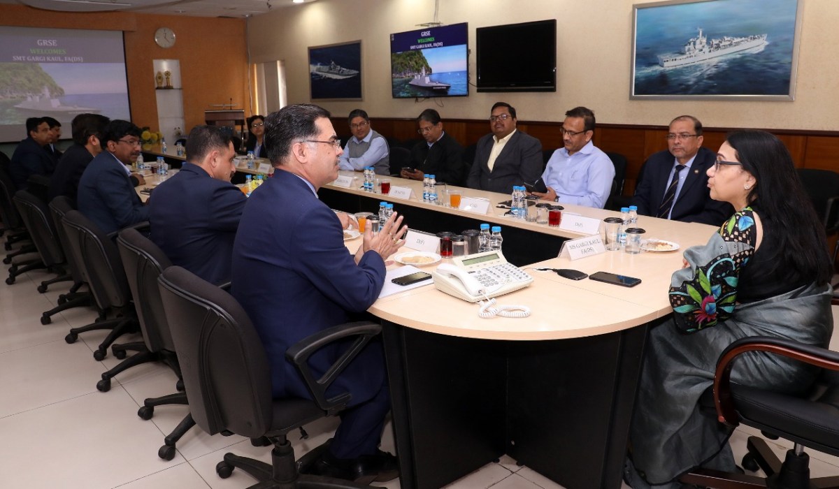 Ms.Gargi Kaul, IA & AS, FA(DS) visits GRSE on 18 Jan 19