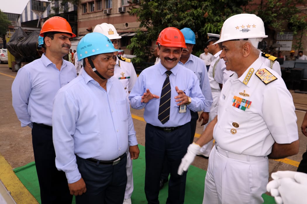 Admiral Sunil Lanba, PVSM, AVSM, ADC, Chief of Naval Staff visits GRSE on 14 May 19