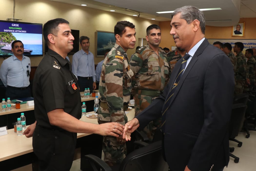Defence Attache (Designates) visit GRSE on 18 Jun 19