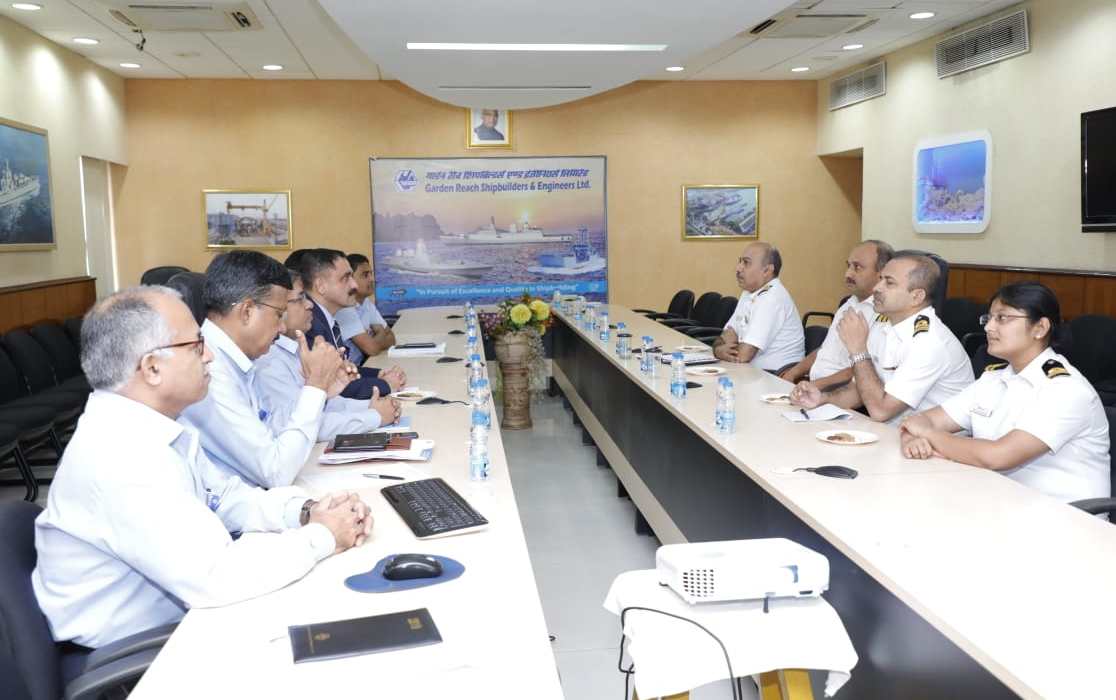 Maj Gen Beji Mathews, Chief Of Staff, HQANC visits GRSE on 03 Oct 19