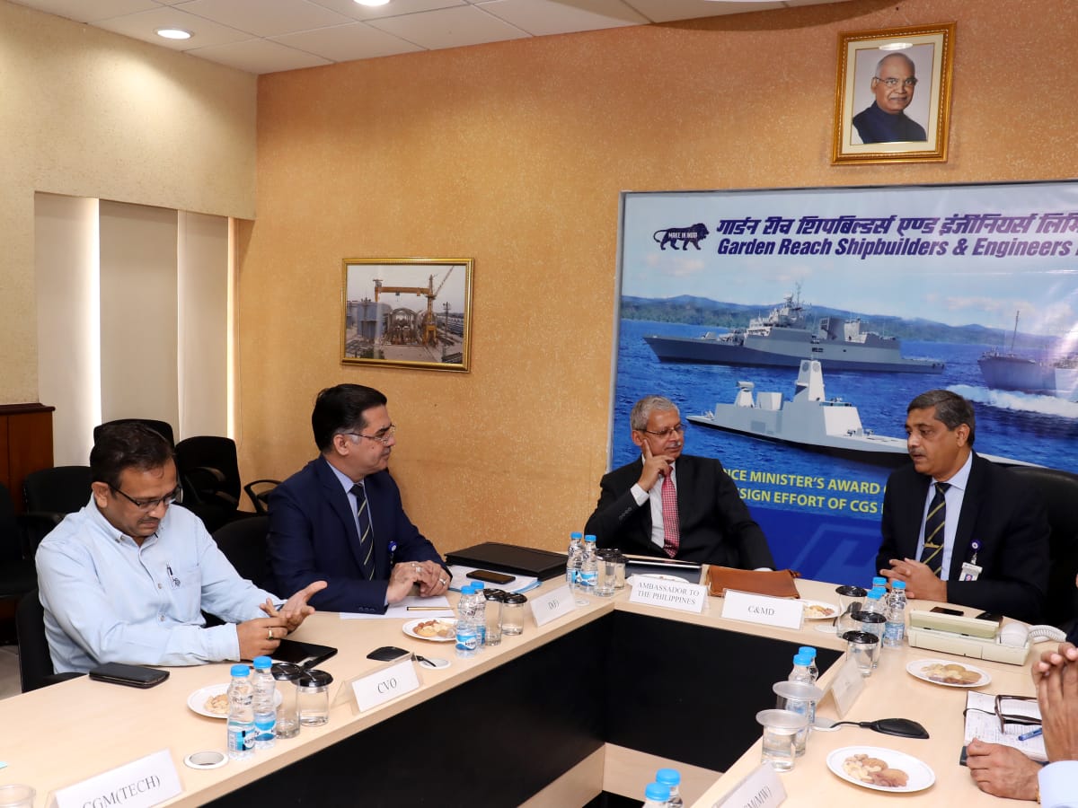 Shri Jaideep Mazumdar, Ambassador to The Philippines, visits GRSE on 24 Dec 18