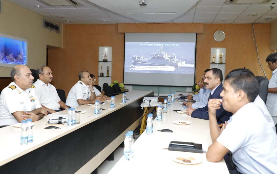 Maj Gen Beji Mathews, Chief Of Staff, HQANC visits GRSE on 03 Oct 19