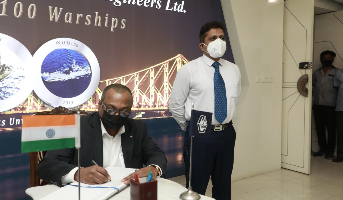 Visit of his Excellency Mr Thomas Selby Pillay, Ambassador of Seychelles to GRSE, Kolkata on 17 March 2022