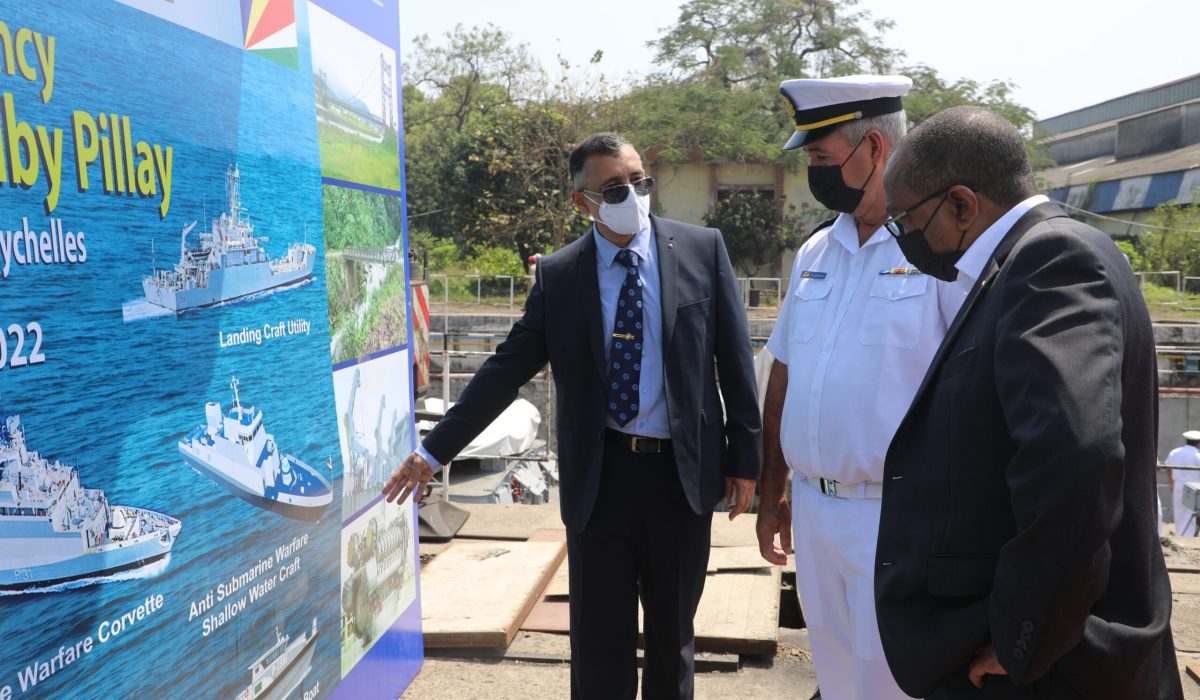 Visit of his Excellency Mr Thomas Selby Pillay, Ambassador of Seychelles to GRSE, Kolkata on 17 March 2022