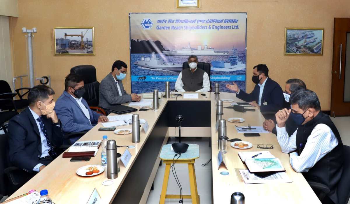 Visit of Shri Surendra Prasad Yadav, IFoS, JS(NS) to GRSE on 06 Jan 21
