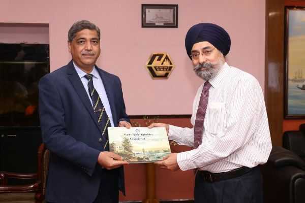 RAdm IPS Bali, AVSM, VSM, IN(Retd.), Independent Director, GRSE visits shipyard on 07 May 18