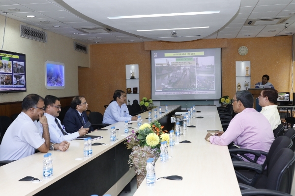 Dr Biswapriya Roy Chowdhury, visits GRSE on 14 Aug 18