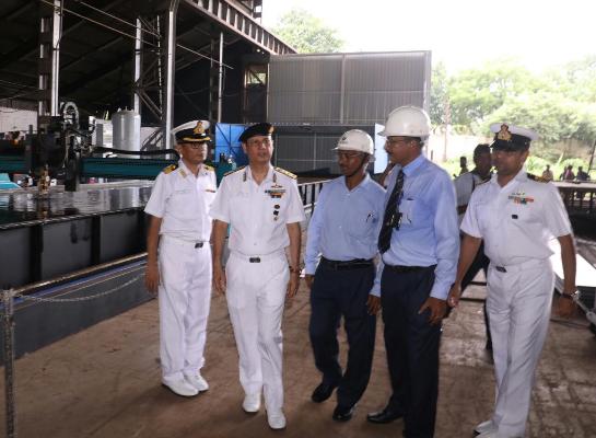 Visit of Rear Admiral Ajay Kochhar, NM, ACWP&A to GRSE on 28 Aug 18
