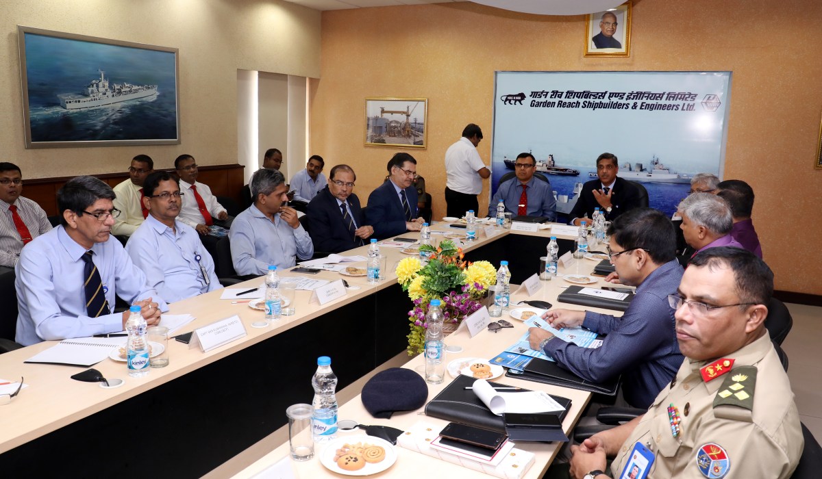 Bangladesh Army War College Delegation visits GRSE on 06 Oct 17