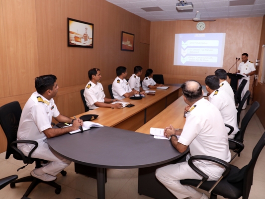 Visit of Captain Saket Khanna,NA (Desig) to GRSE on 27 Mar 18