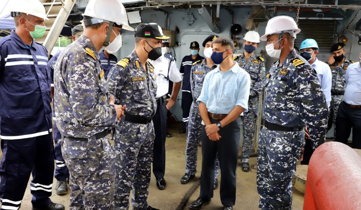 R Adm Sanjay Sadhu, NM ,CSO (Tech), HQENC Visited GRSE On 03 Sep 21