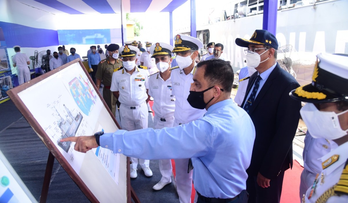 Adm Karambir Singh, PVSM, AVSM, ADC,CNS Visits GRSE on 09 Sep 21