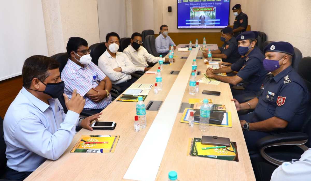 NDRF Team visited BB Unit of GRSE on 15 Sept 21