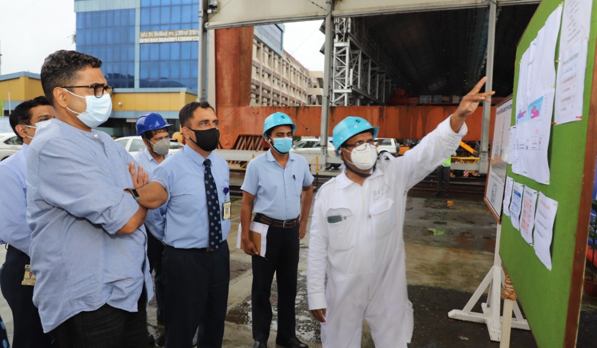 Shri Sanjay Jaju,AS (DP) Visited GRSE on 20 Sep 21