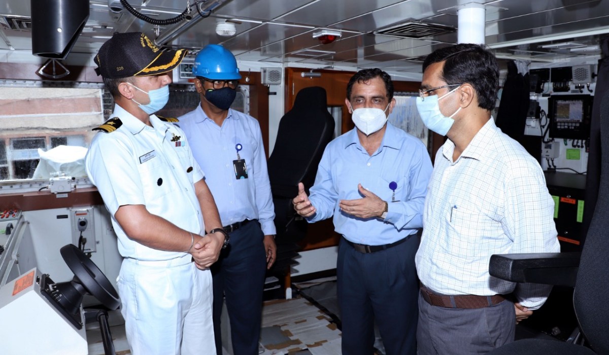 Shri Surendra Prasad Yadav, IFoS, JS(NS) visits GRSE on 18 Aug 20