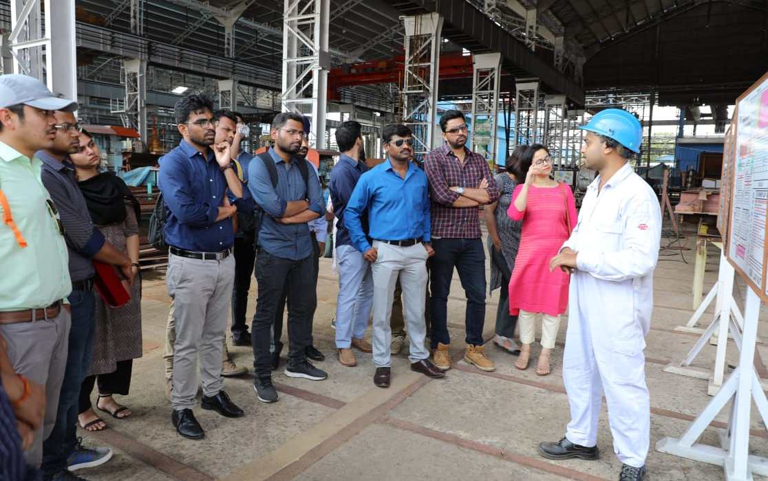 IA & AS Officer Trainees visit GRSE, Kolkata on 15 Nov 19