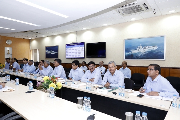 Visit of Inspector General TP Sadanandan, TM, DDG(M&M), Indian Coast Guard to GRSE on 10 Oct 18