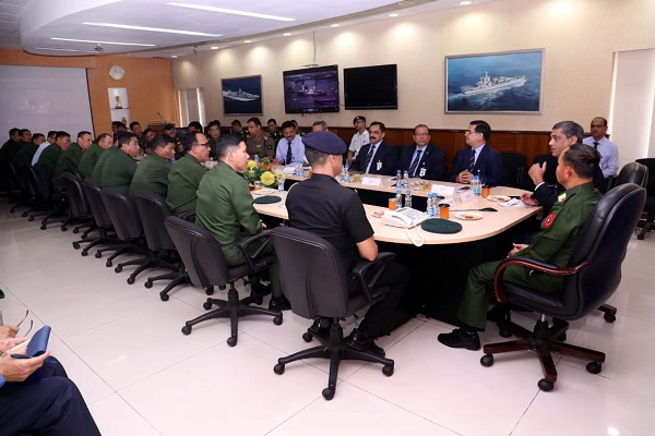 Senior Level Delegation from Myanmar visits GRSE on 10 Nov 18