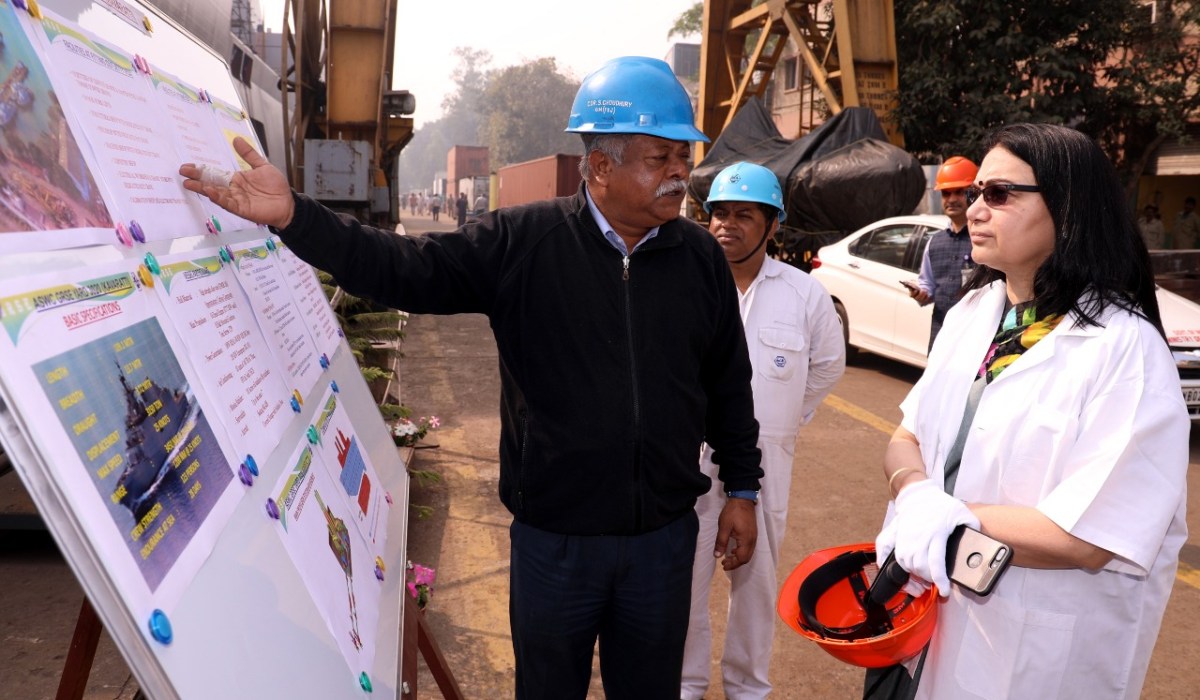Ms.Gargi Kaul, IA & AS, FA(DS) visits GRSE on 18 Jan 19