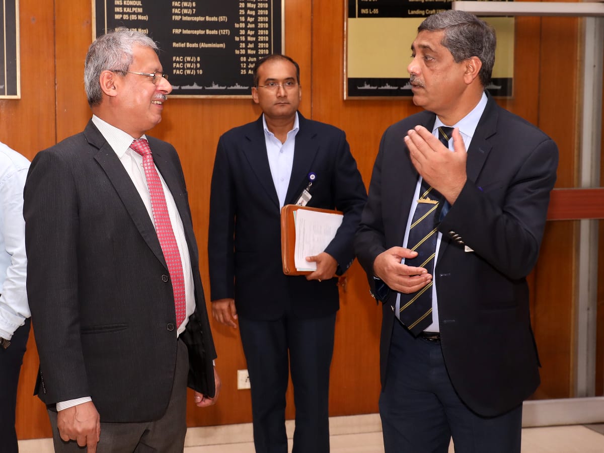 Shri Jaideep Mazumdar, Ambassador to The Philippines, visits GRSE on 24 Dec 18