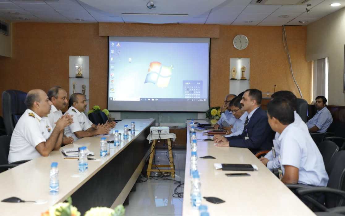 Maj Gen Beji Mathews, Chief Of Staff, HQANC visits GRSE on 03 Oct 19